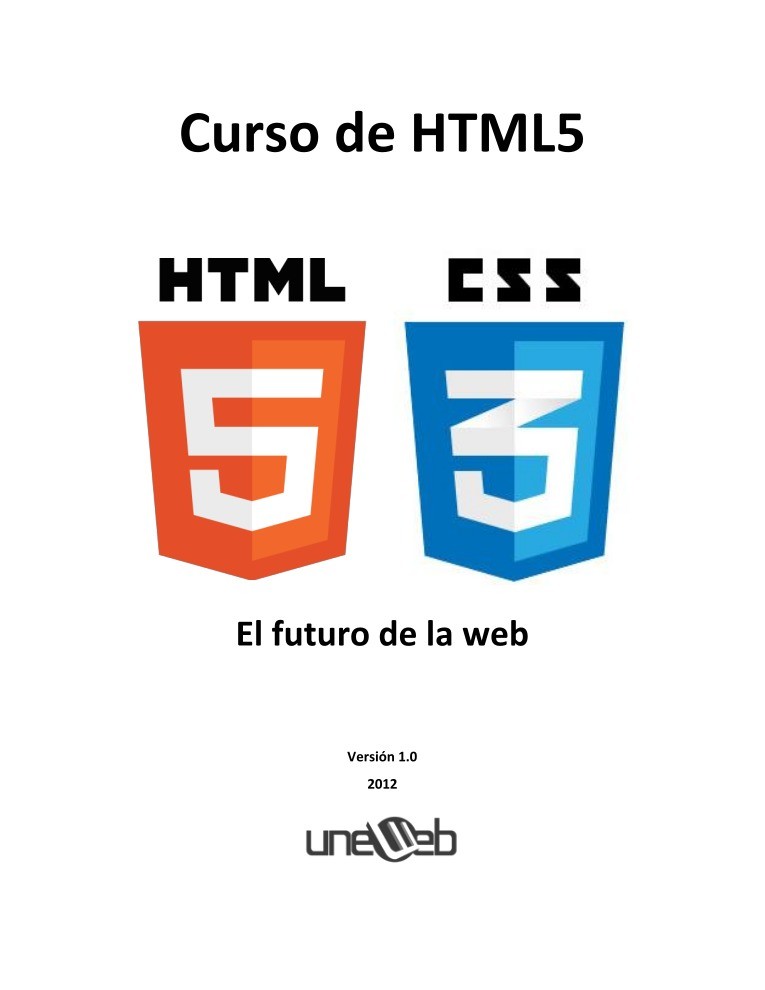Imágen de pdf Curso de HTML5